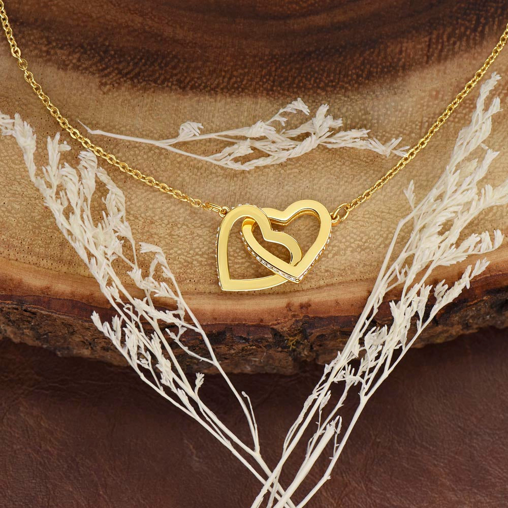 Gift For Daughter Love Dad Interlocking Hearts Necklace Never Forget That I Love You If I had To Choose between Loving You And Breathing