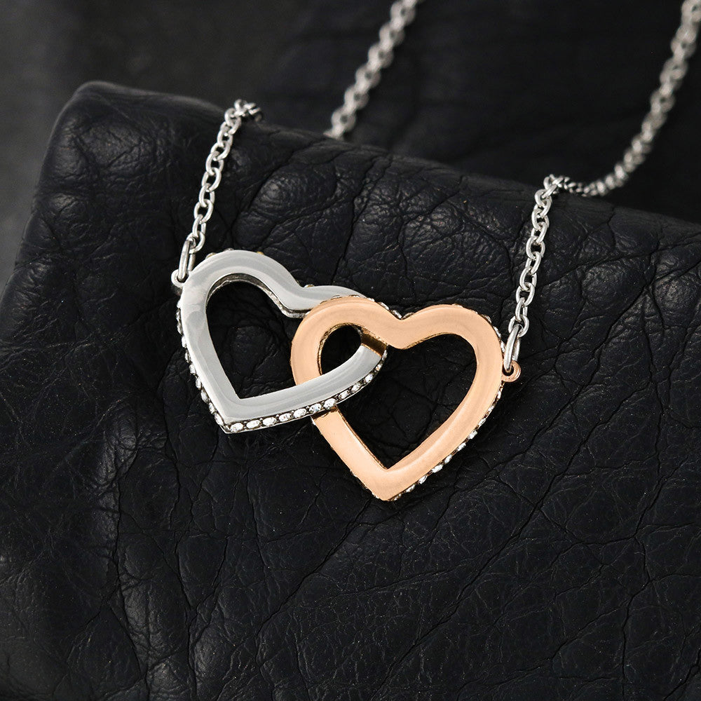 Gift For Wife Interlocking Hearts Necklace From Husband Birthday Anniversary Gift