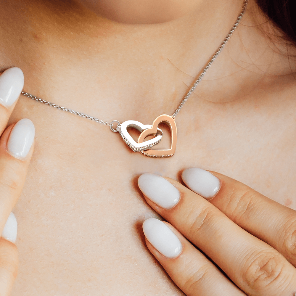 Gift For Daughter Love Dad Interlocking Hearts Necklace Never Forget That I Love You I Hope You Believe In Yourself As Much As I Believe In You