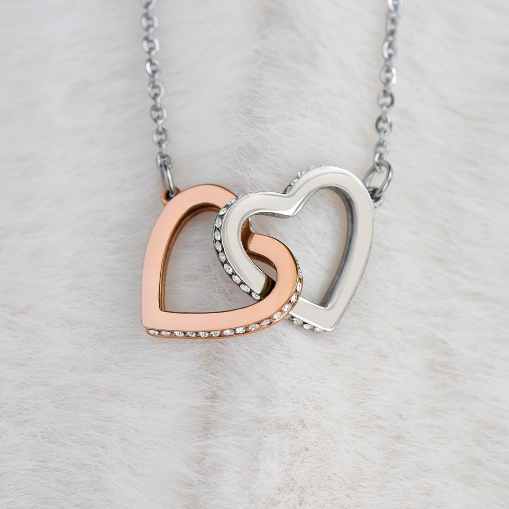 Halloween Gift To Wife Interlocking Hearts Necklace Love Husband The Very Instant I Set My Eyes On You For The First Time