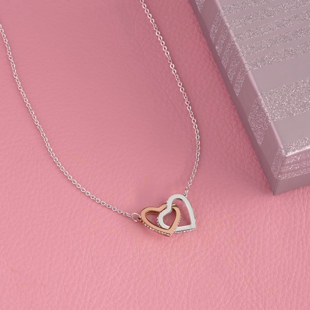 Gift For Wife Interlocking Hearts Necklace From Husband Birthday Anniversary Gift