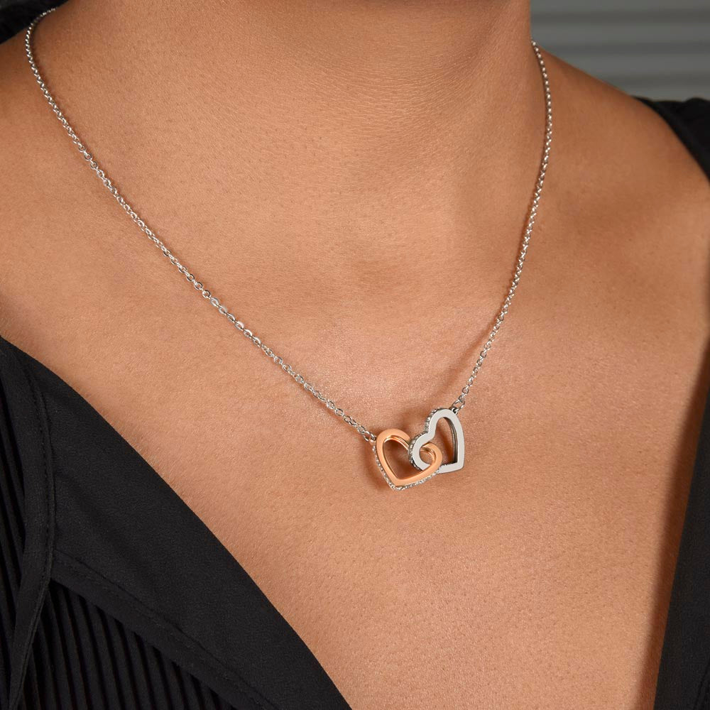 Gift For Daughter Love Dad Interlocking Hearts Necklace Never Forget That I Love You I Hope You Believe In Yourself As Much As I Believe In You